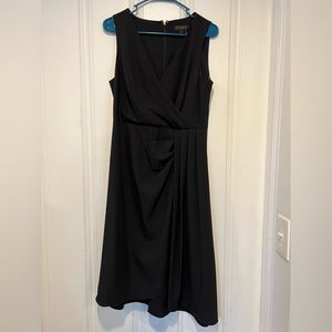 Black draped dress